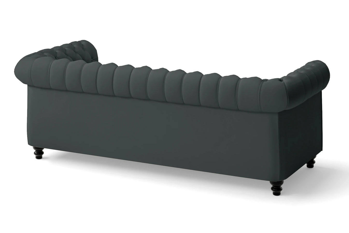 Aversa 3 Seater Sofa Slate Leather