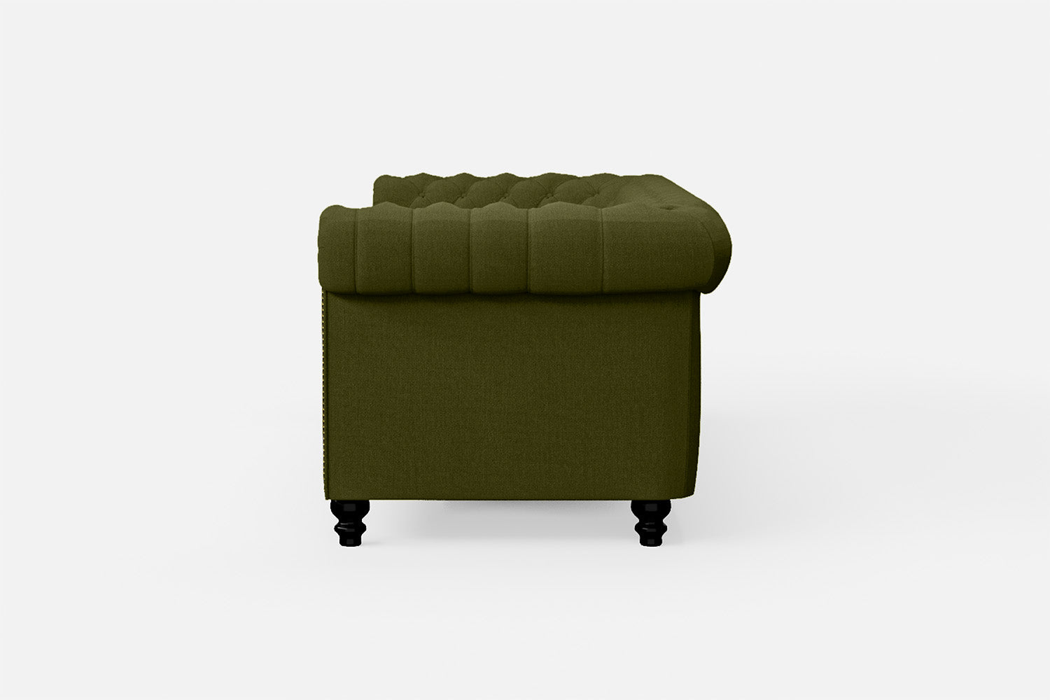 Aversa 3 Seater Sofa Olive Linen Fabric