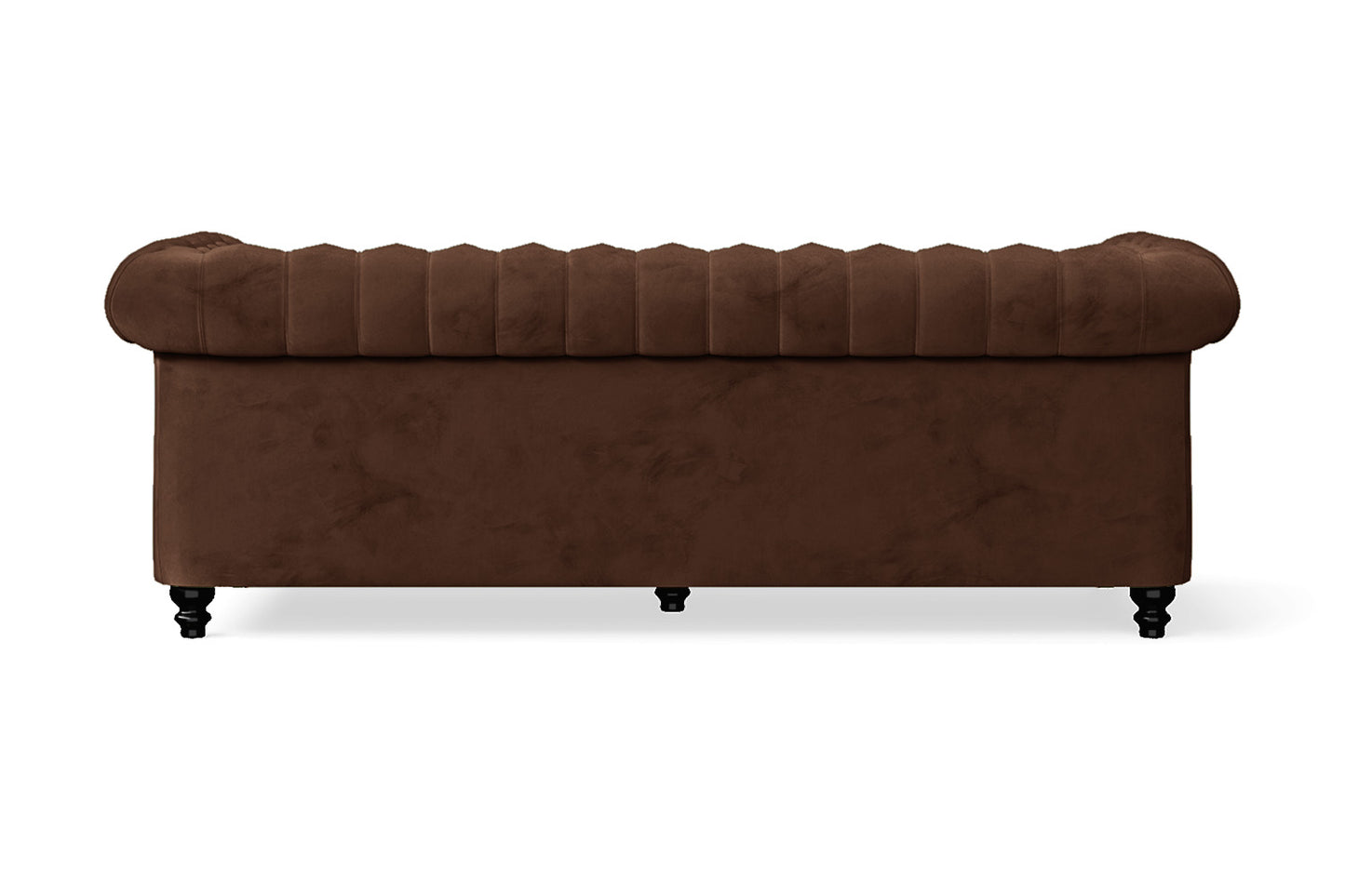 Aversa 3 Seater Sofa Coffee Brown Velvet