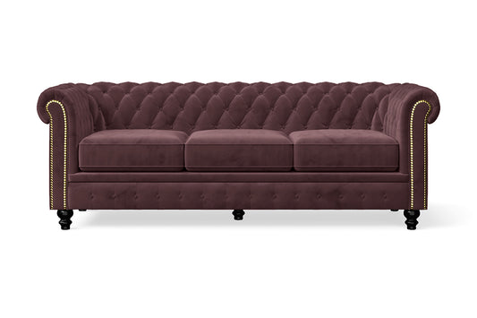 Aversa 3 Seater Sofa Grape Velvet