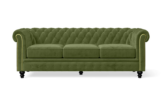 Aversa 3 Seater Sofa Lime Velvet