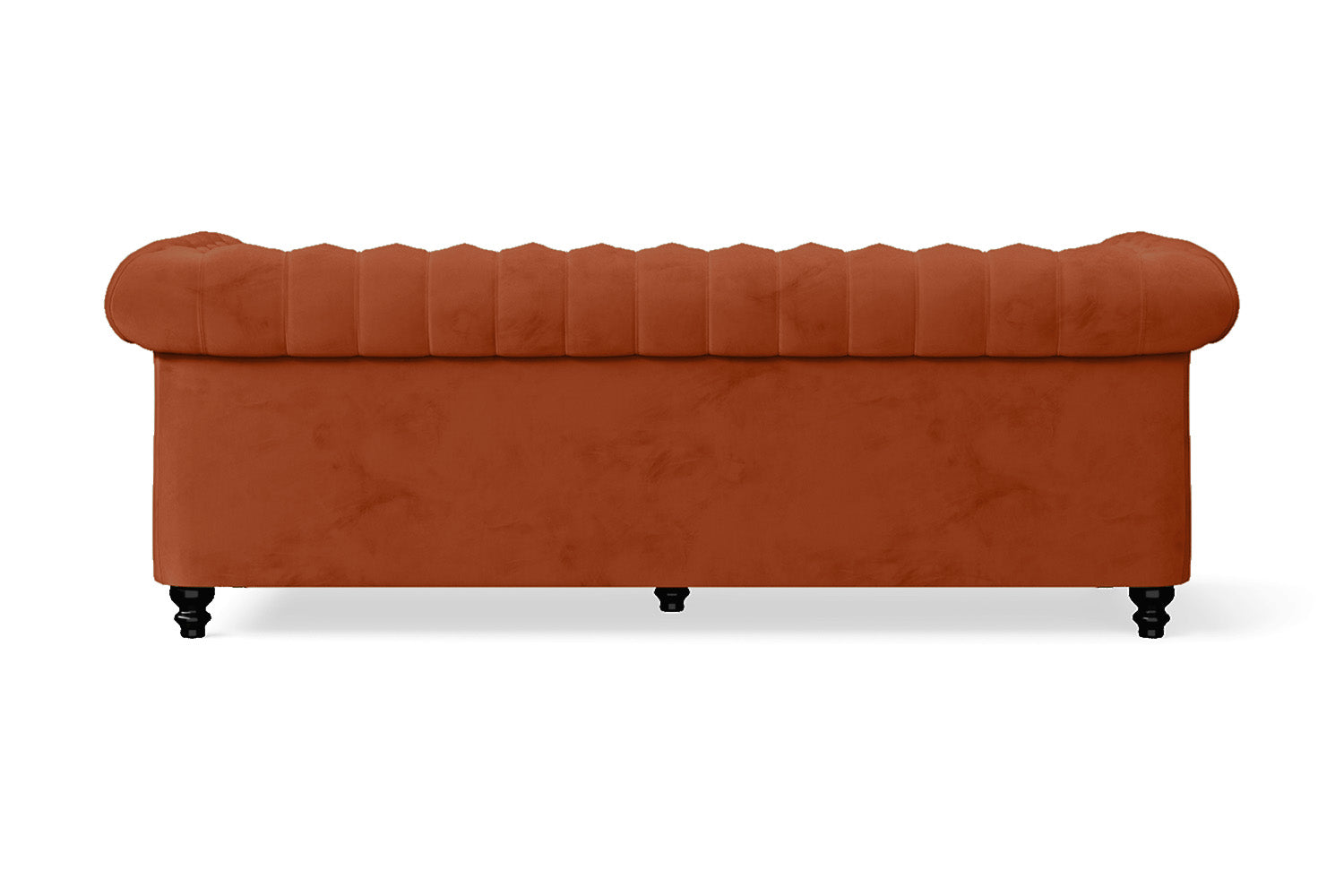 Aversa 3 Seater Sofa Orange Velvet