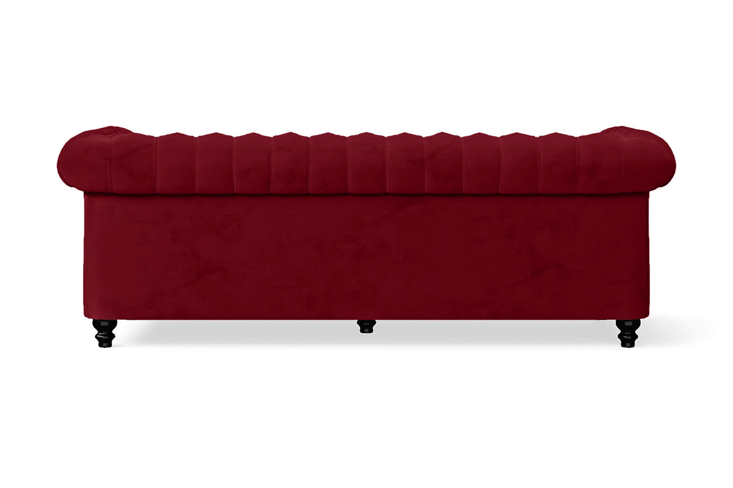 Aversa 3 Seater Sofa Red Velvet