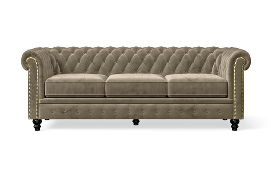 Aversa 3 Seater Sofa Sand Velvet