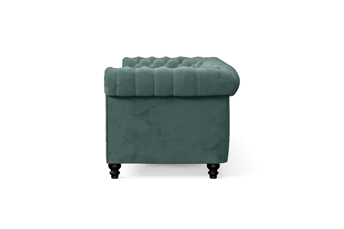 Aversa 3 Seater Sofa Teal Velvet