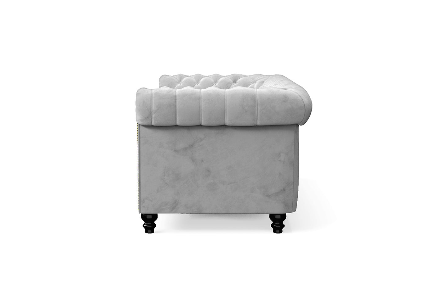 Aversa 3 Seater Sofa White Velvet