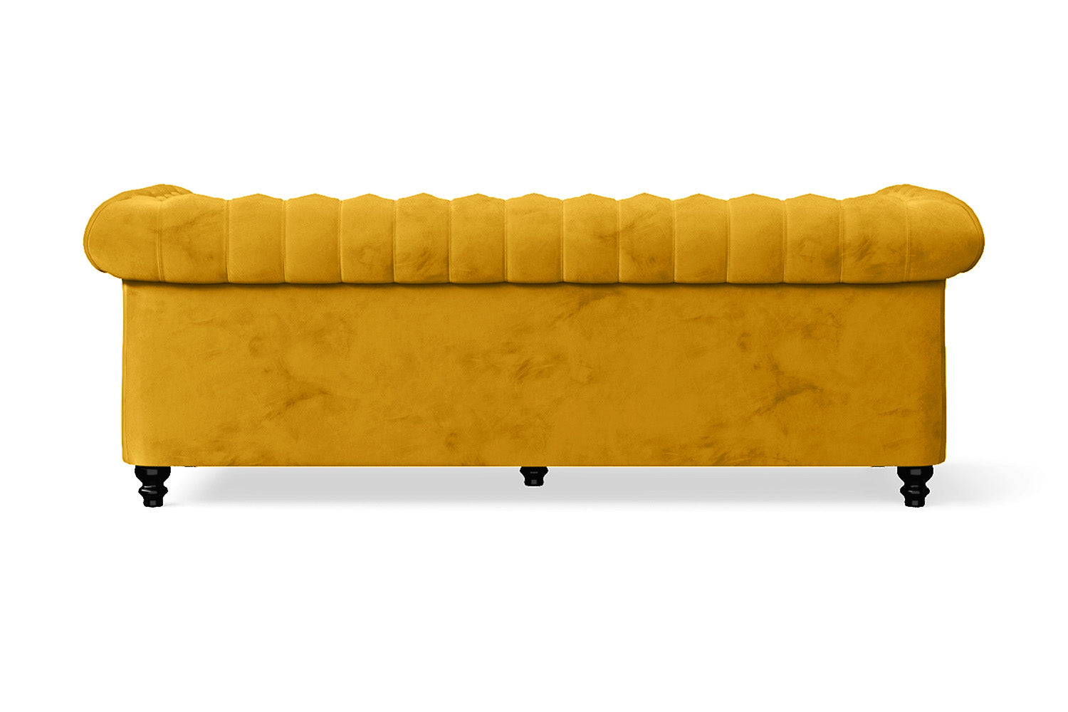 Aversa 3 Seater Sofa Yellow Velvet