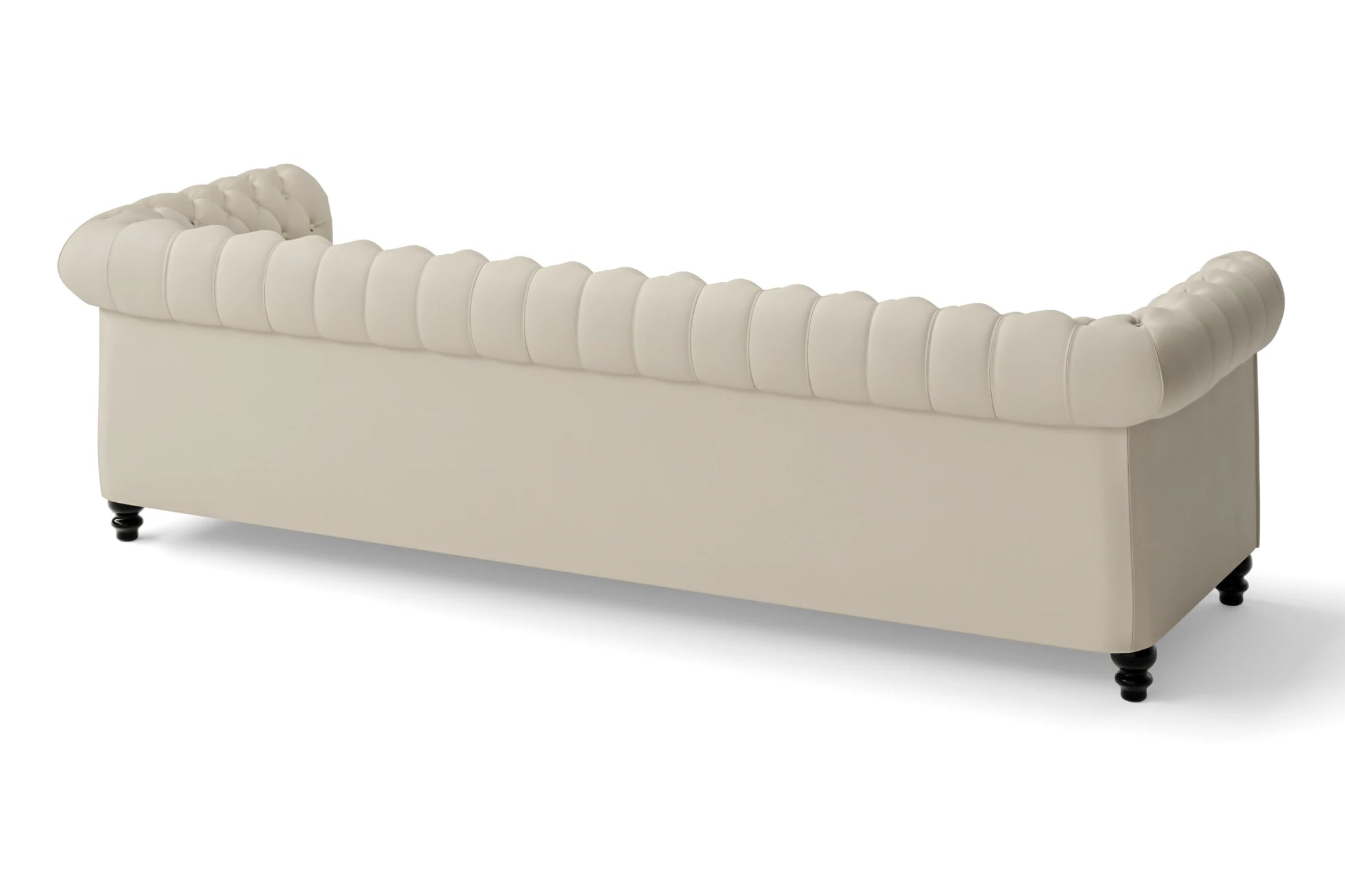 Aversa 4 Seater Sofa Cream Leather