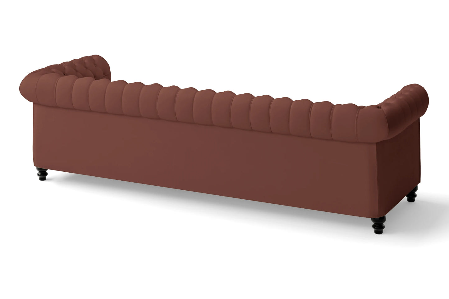 Aversa 4 Seater Sofa Mauve Leather