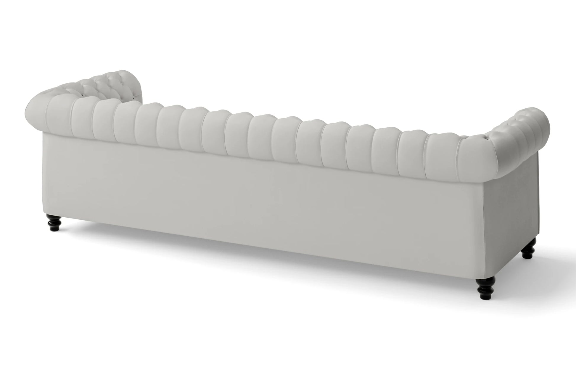 Aversa 4 Seater Sofa White Leather