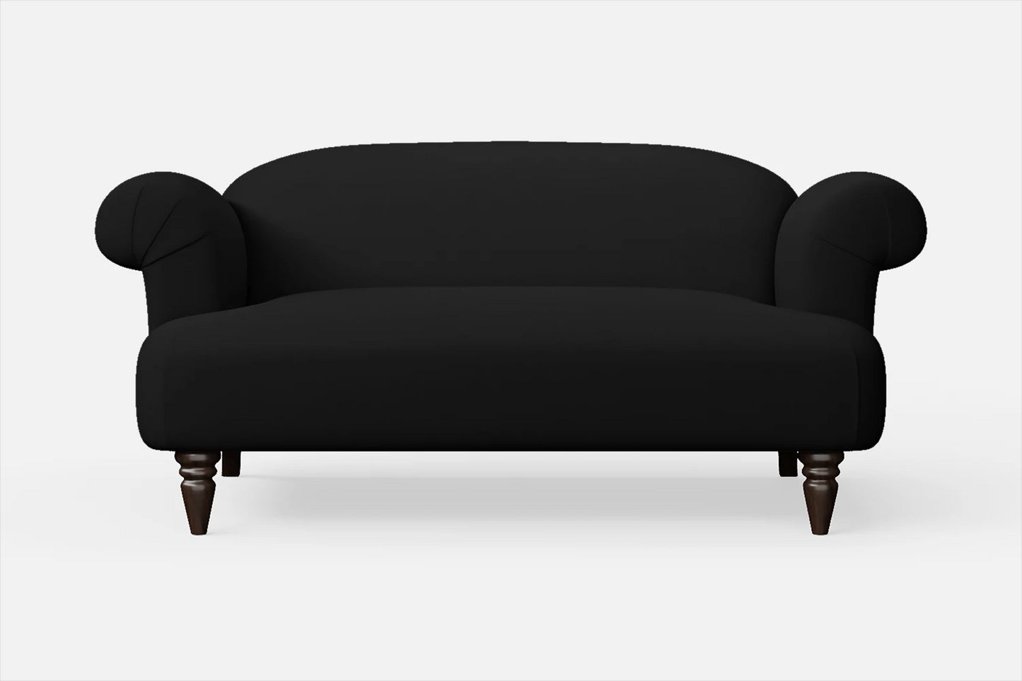 Barberton 2 Seater Sofa Black Leather