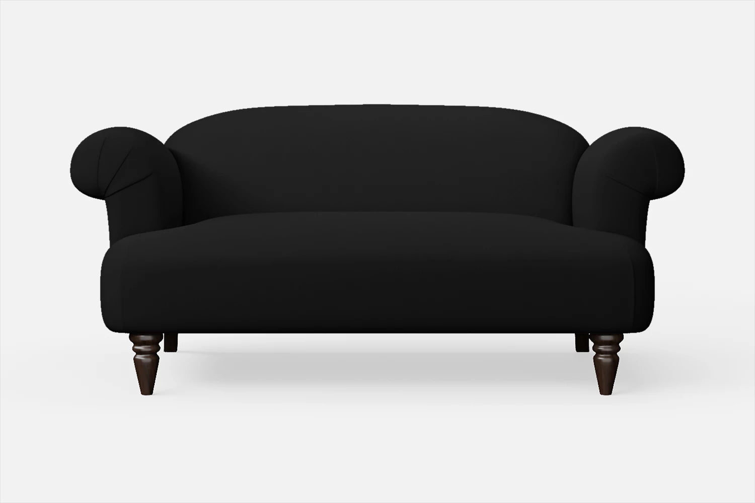 Barberton 2 Seater Sofa Black Leather