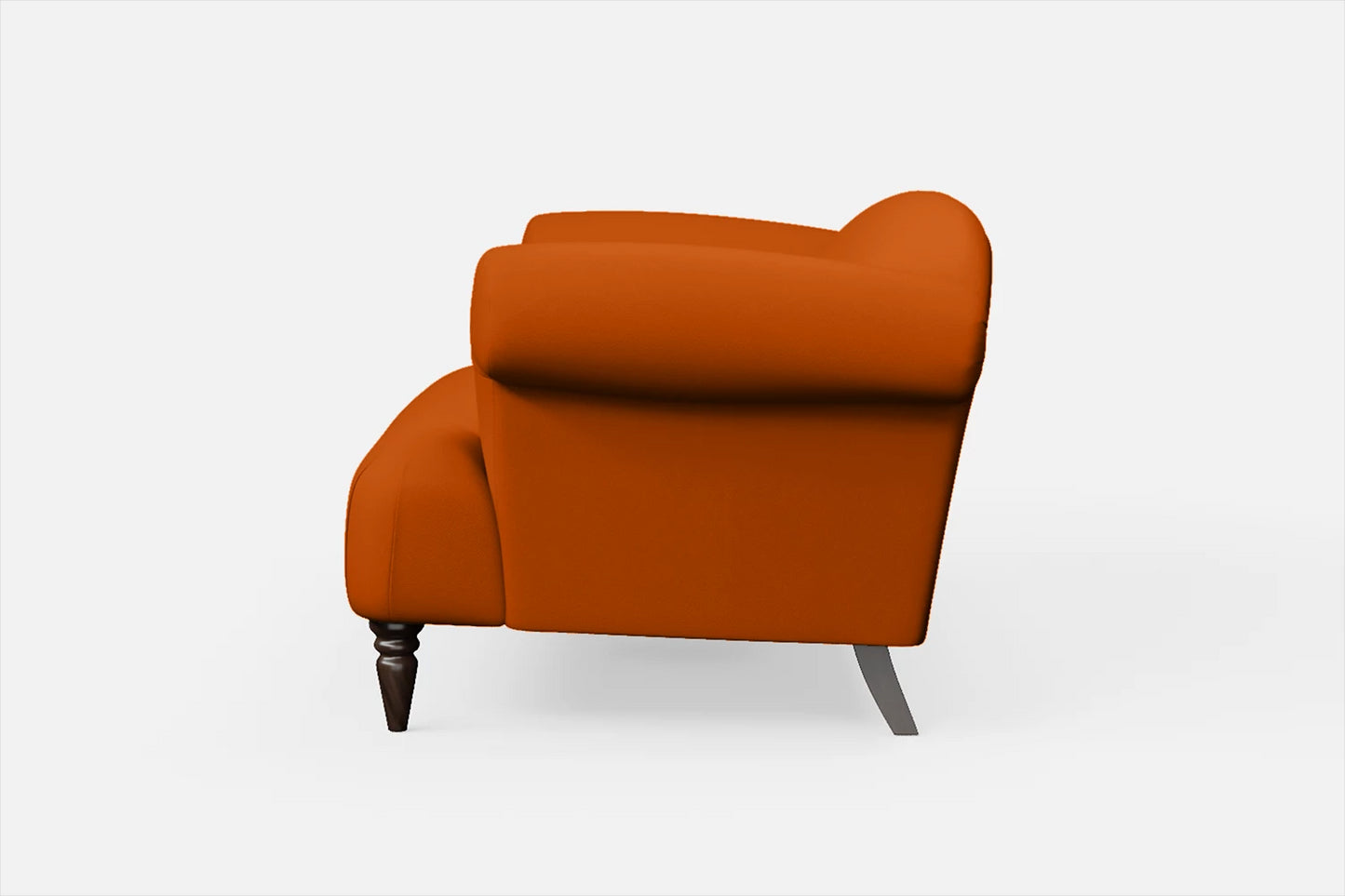 Barberton 2 Seater Sofa Orange Leather