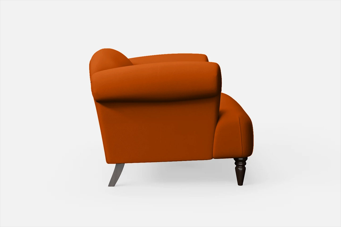 Barberton 2 Seater Sofa Orange Leather