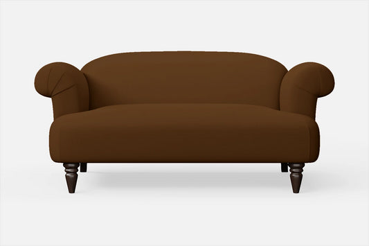 Barberton 2 Seater Sofa Walnut Brown Leather