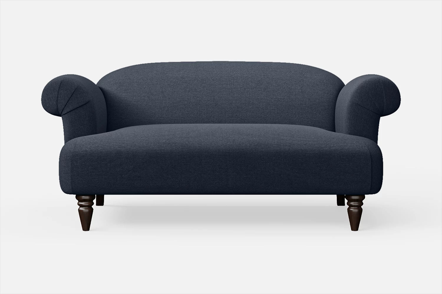 Barberton 2 Seater Sofa Dark Blue Linen Fabric