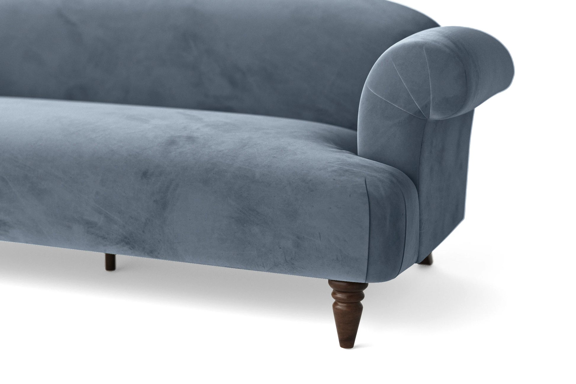 Barberton 2 Seater Sofa Baby Blue Velvet