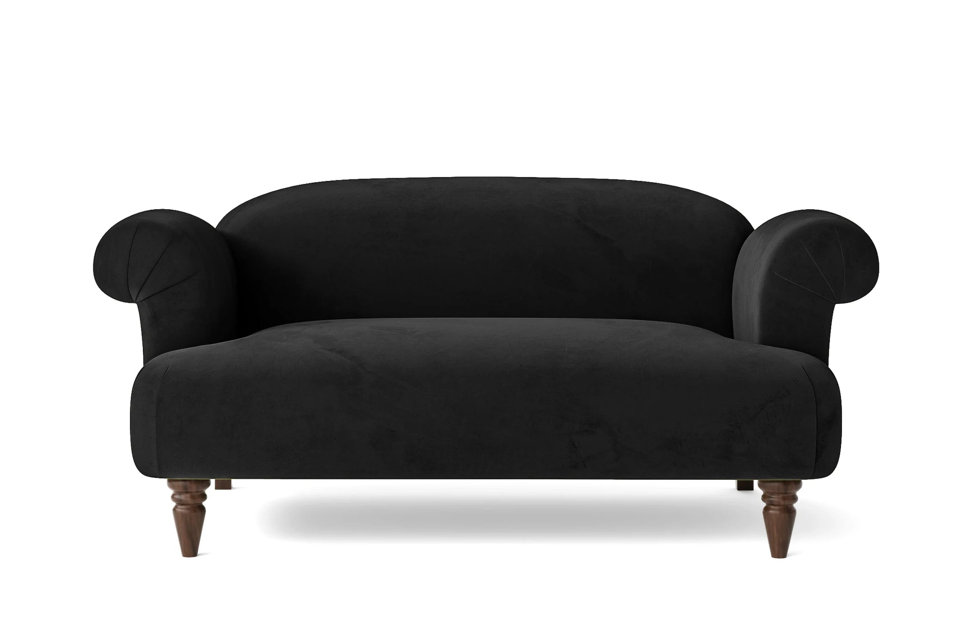 Barberton 2 Seater Sofa Black Velvet