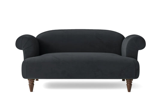 Barberton 2 Seater Sofa Dark Grey Velvet