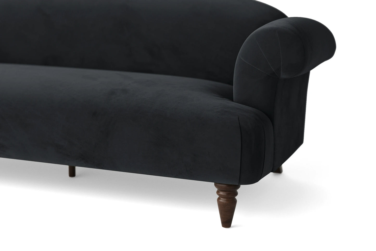 Barberton 2 Seater Sofa Dark Grey Velvet