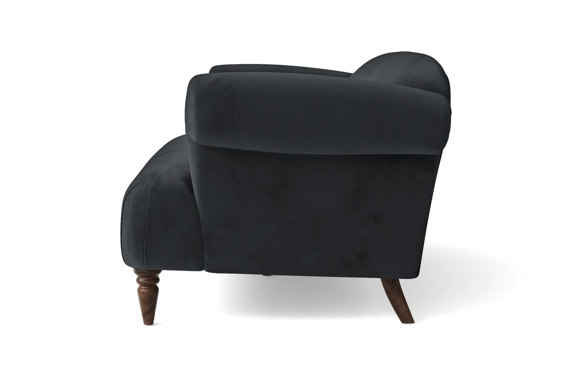 Barberton 2 Seater Sofa Dark Grey Velvet