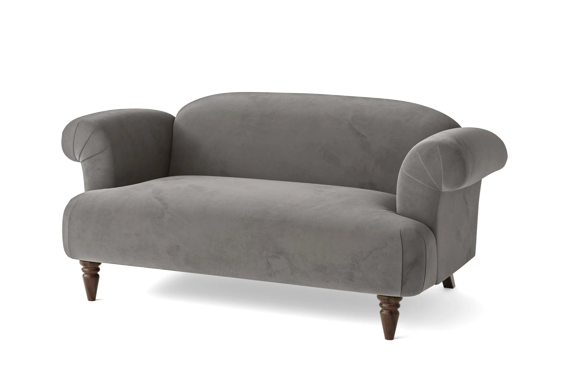 Barberton 2 Seater Sofa Grey Velvet