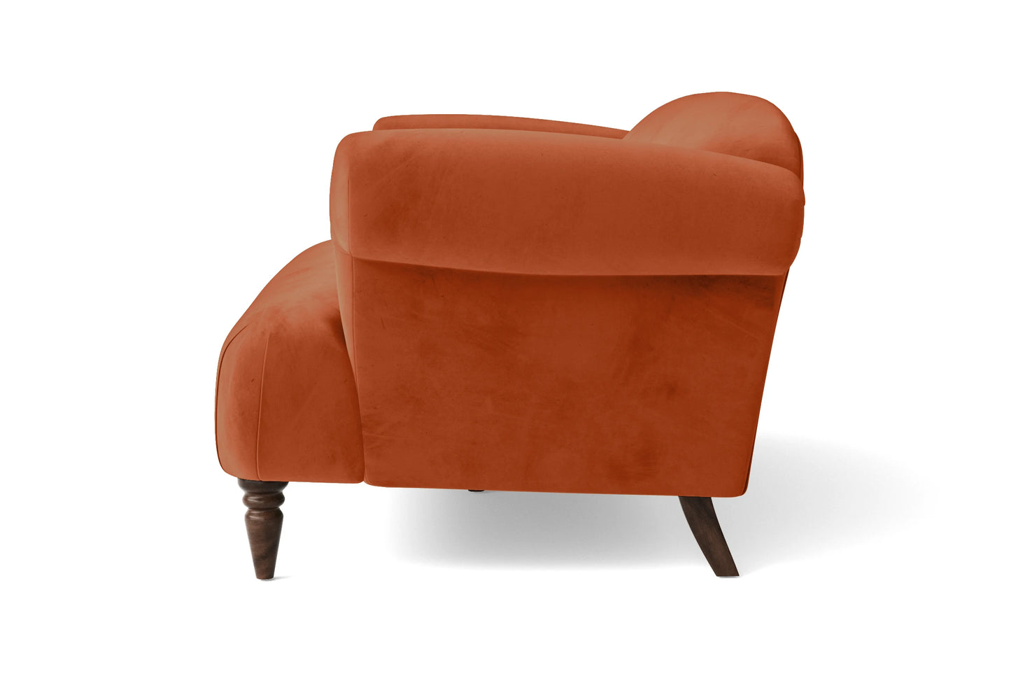 Barberton 2 Seater Sofa Orange Velvet