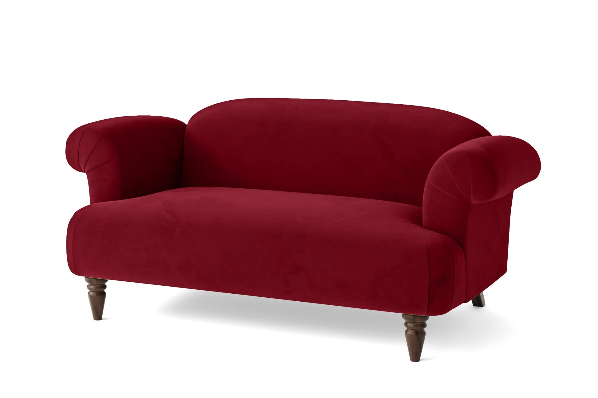 Barberton 2 Seater Sofa Red Velvet