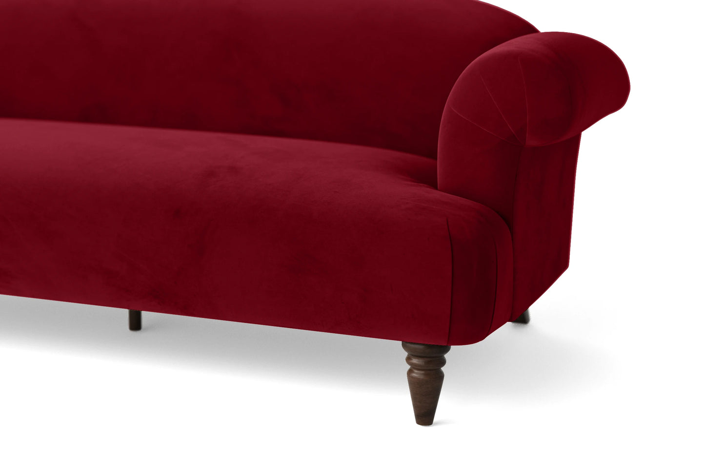 Barberton 2 Seater Sofa Red Velvet