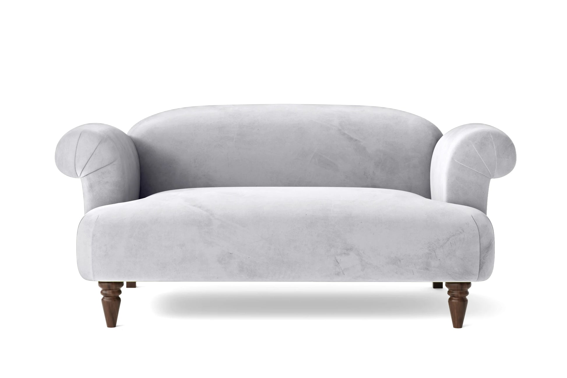 Barberton 2 Seater Sofa Silver Velvet