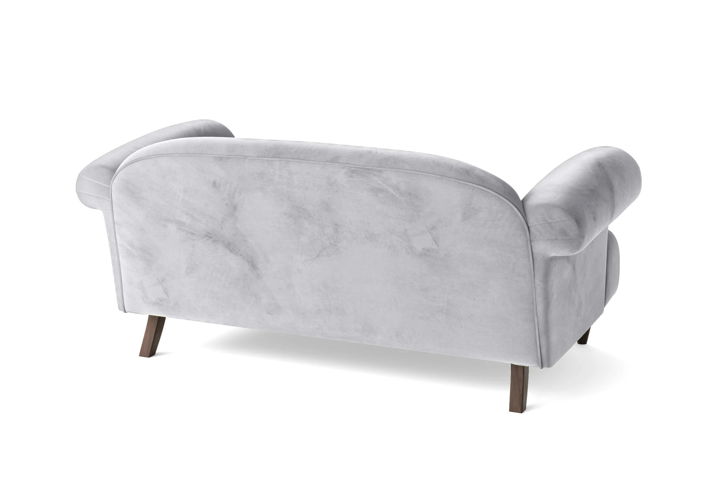 Barberton 2 Seater Sofa Silver Velvet