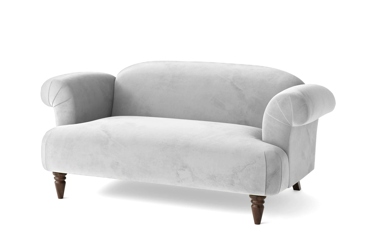 Barberton 2 Seater Sofa White Velvet