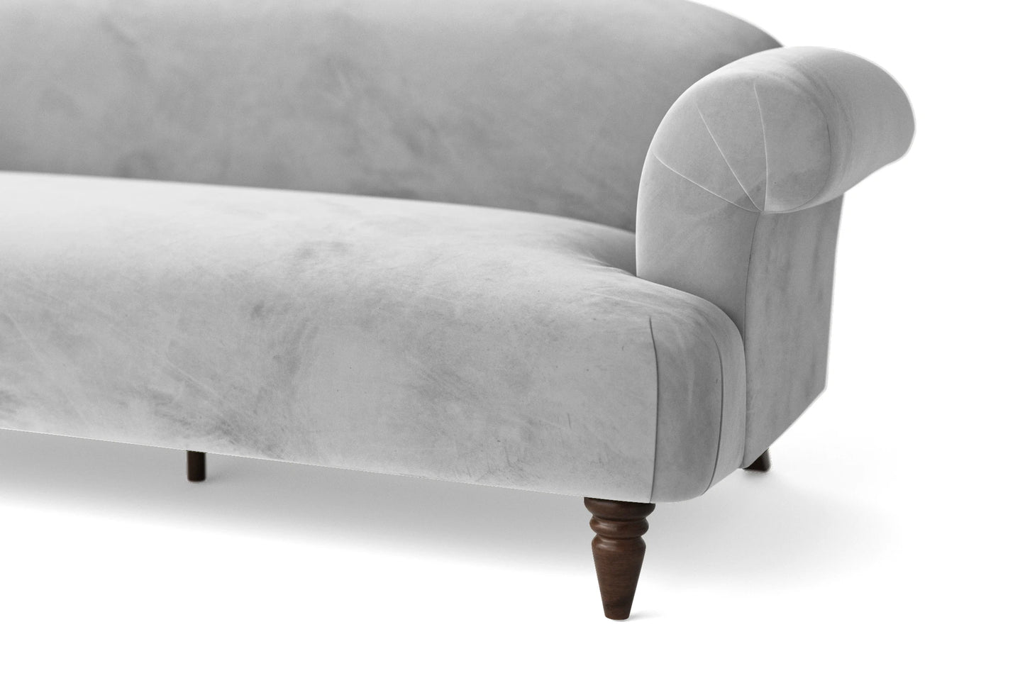 Barberton 2 Seater Sofa White Velvet