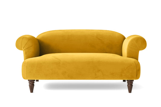 Barberton 2 Seater Sofa Yellow Velvet