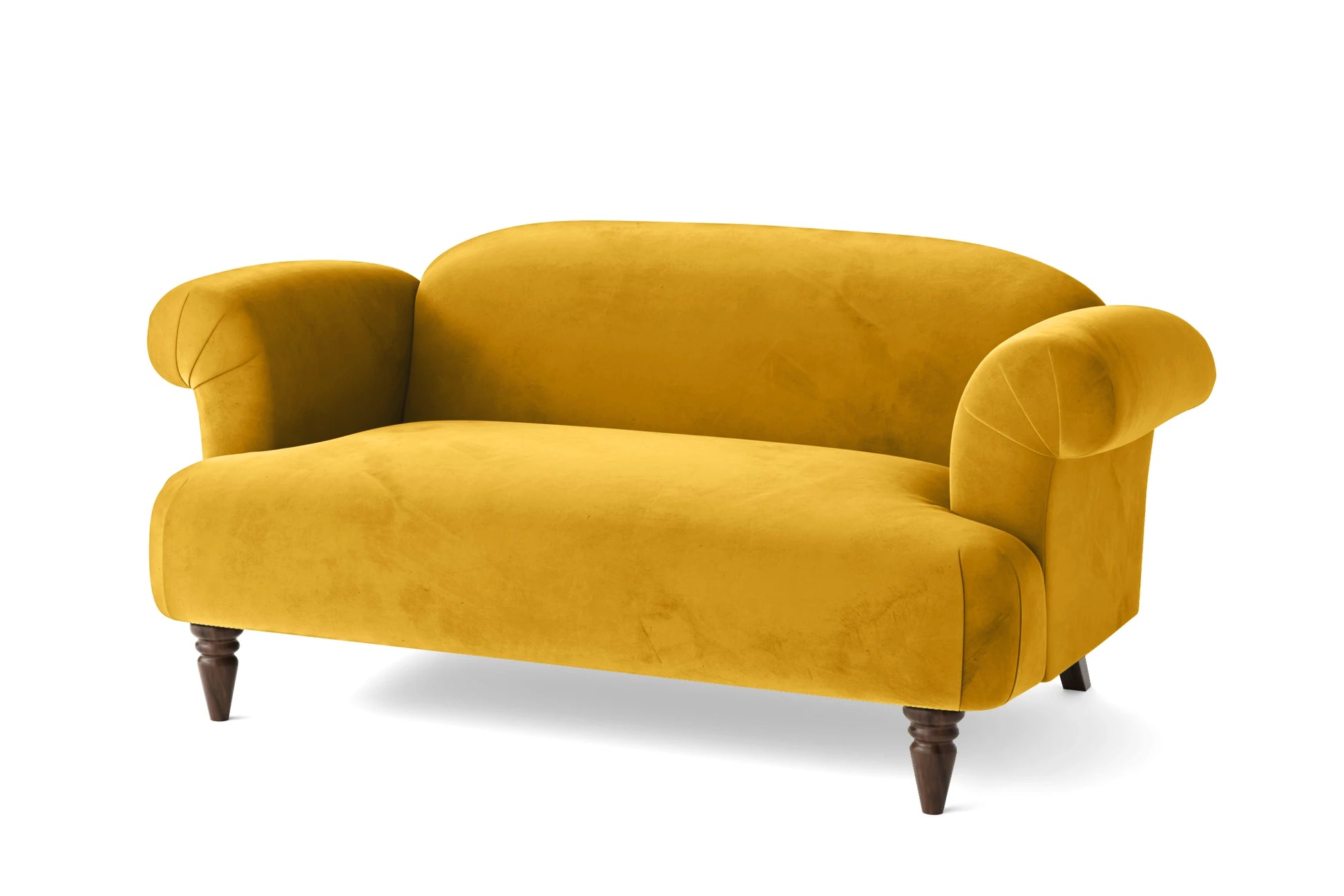 Barberton 2 Seater Sofa Yellow Velvet