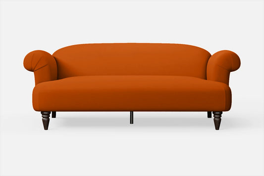 Barberton 3 Seater Sofa Orange Leather