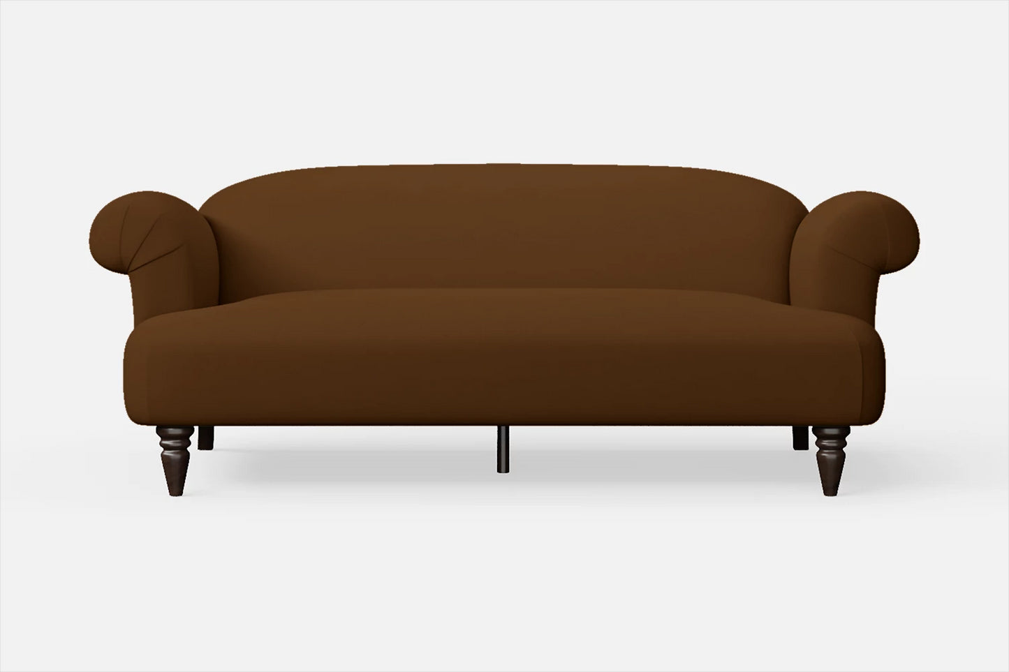 Barberton 3 Seater Sofa Walnut Brown Leather