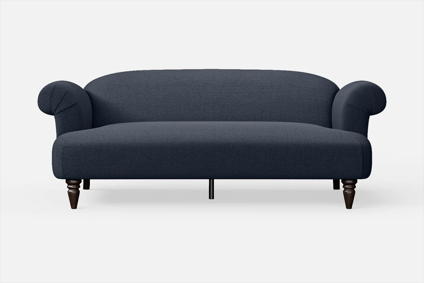 Barberton 3 Seater Sofa Dark Blue Linen Fabric