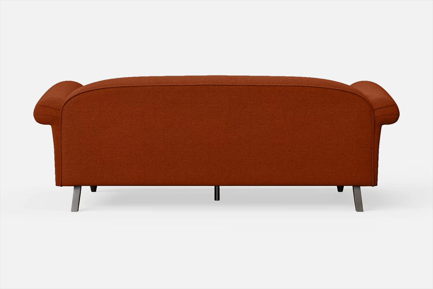 Barberton 3 Seater Sofa Orange Linen Fabric