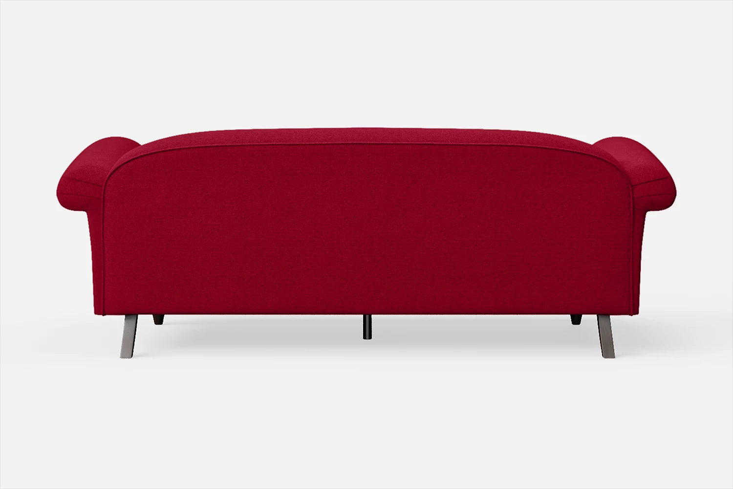 Barberton 3 Seater Sofa Red Linen Fabric