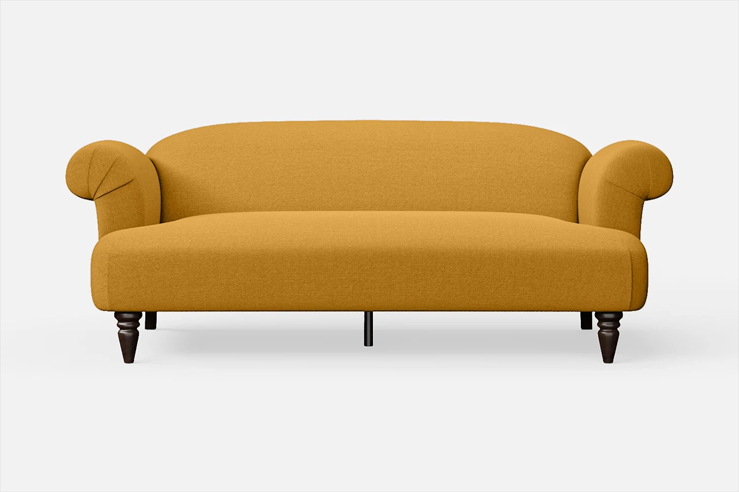 Barberton 3 Seater Sofa Yellow Linen Fabric