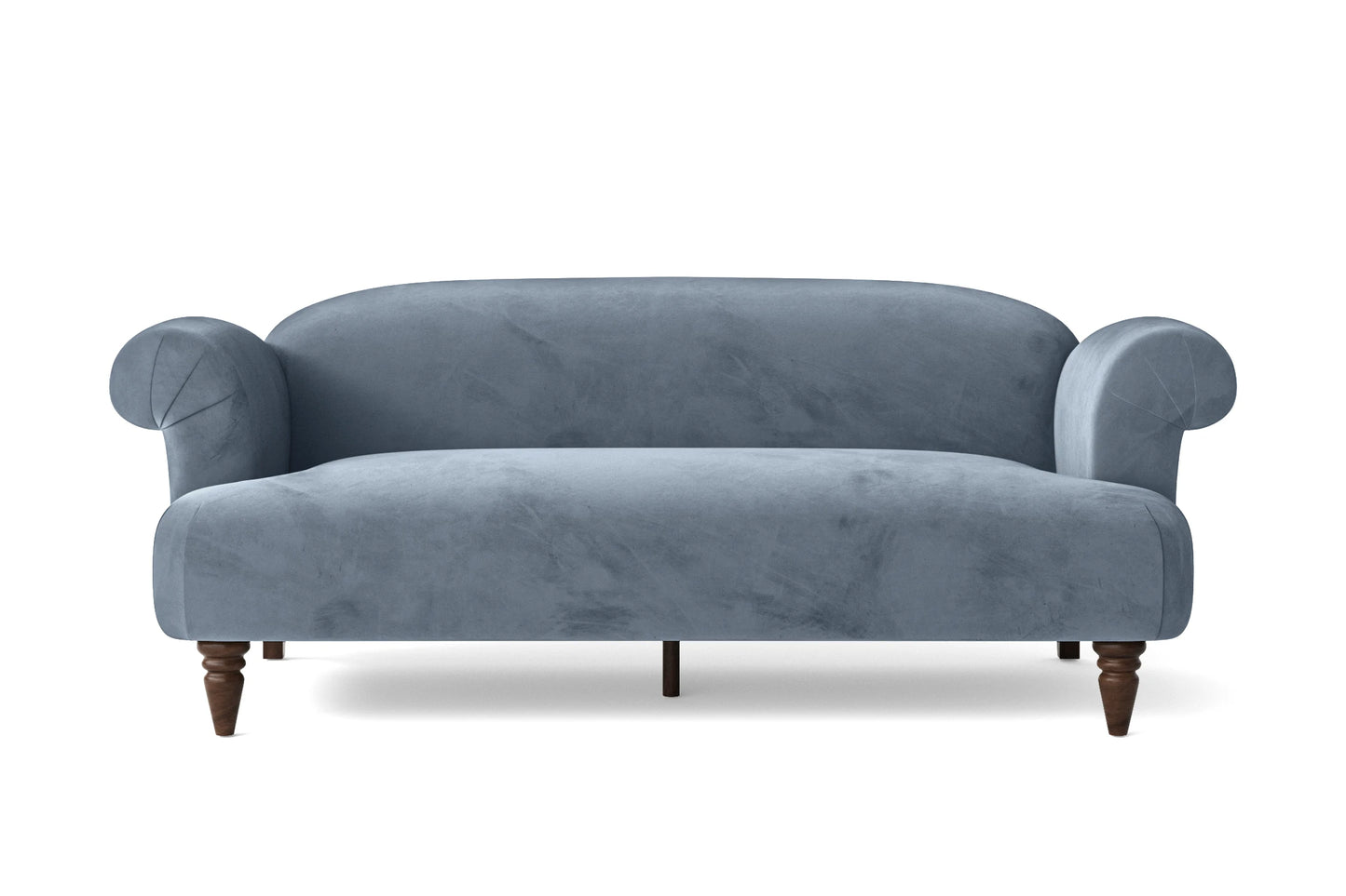 Barberton 3 Seater Sofa Baby Blue Velvet