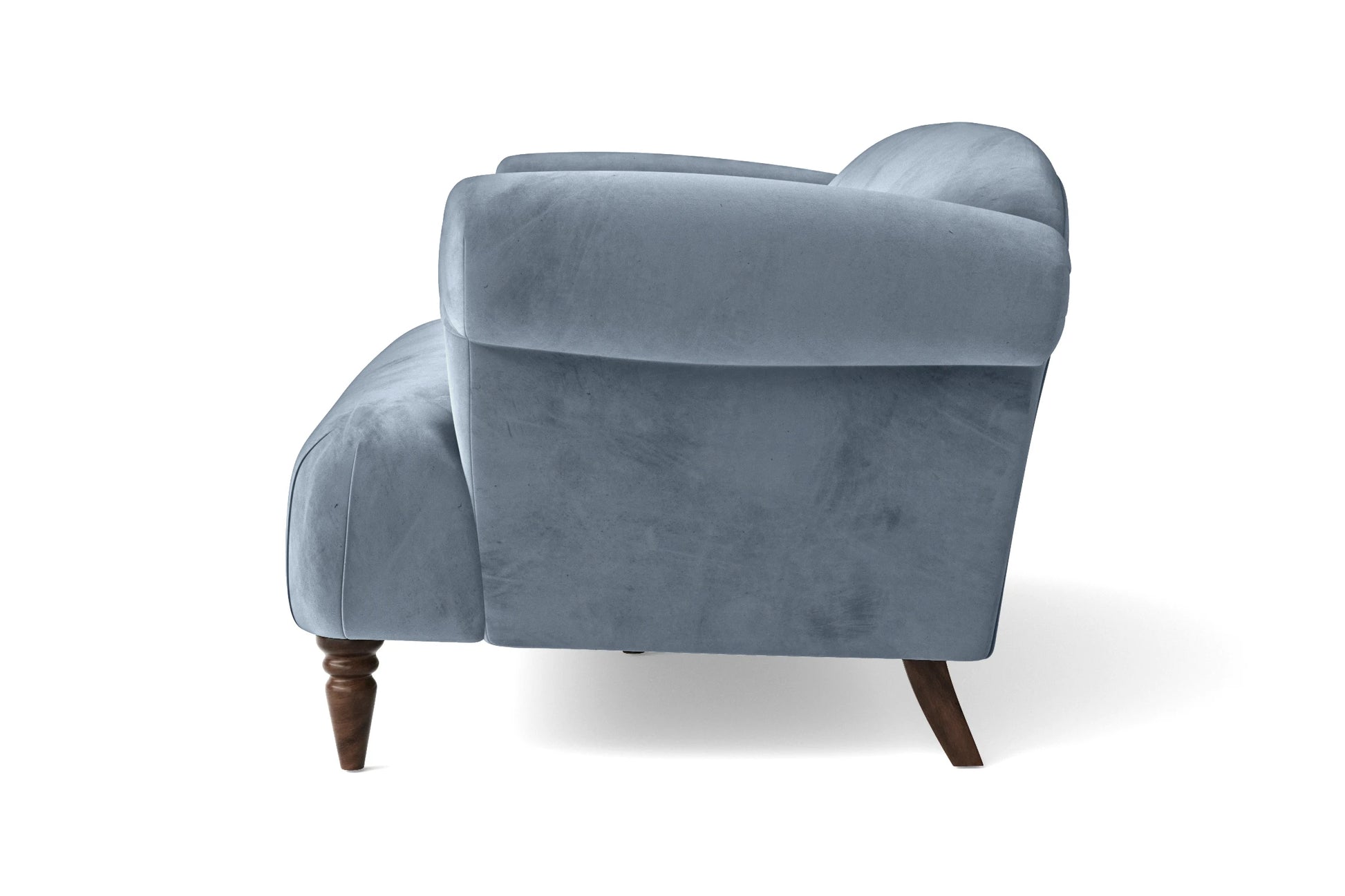 Barberton 3 Seater Sofa Baby Blue Velvet