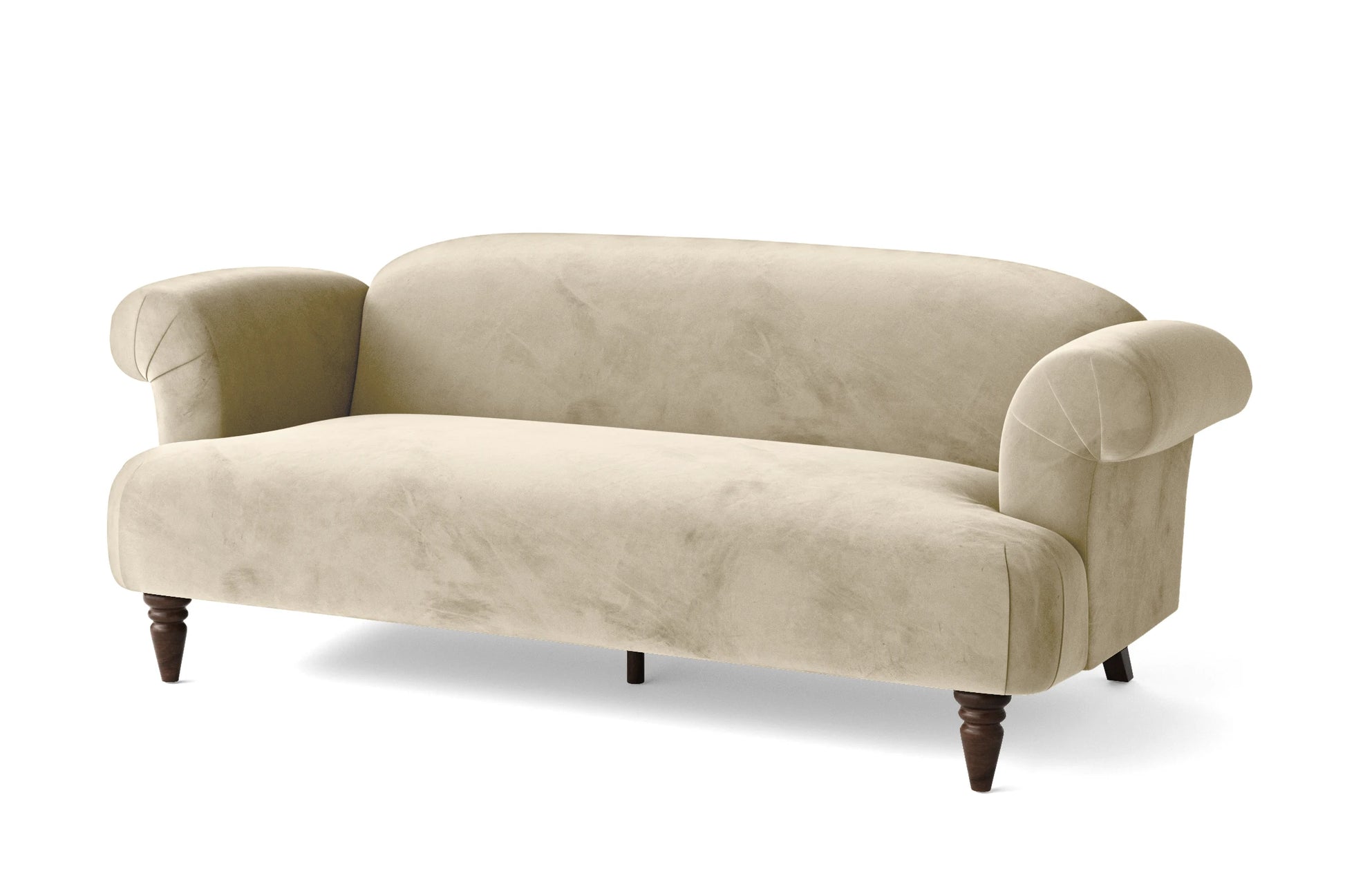 Barberton 3 Seater Sofa Cream Velvet