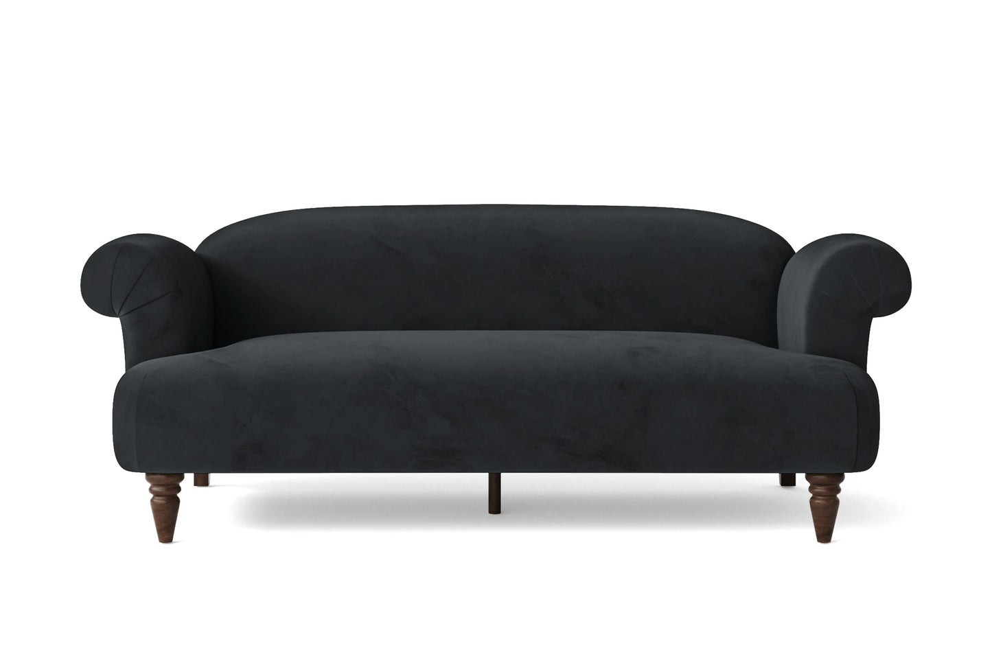 Barberton 3 Seater Sofa Dark Grey Velvet