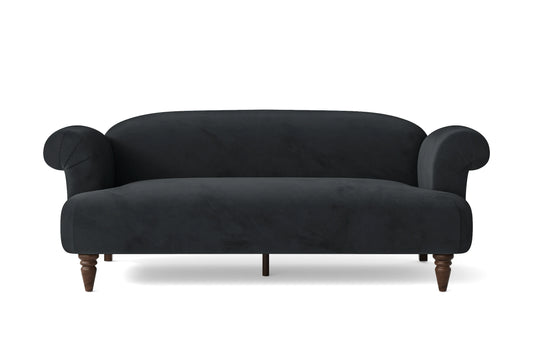 Barberton 3 Seater Sofa Dark Grey Velvet