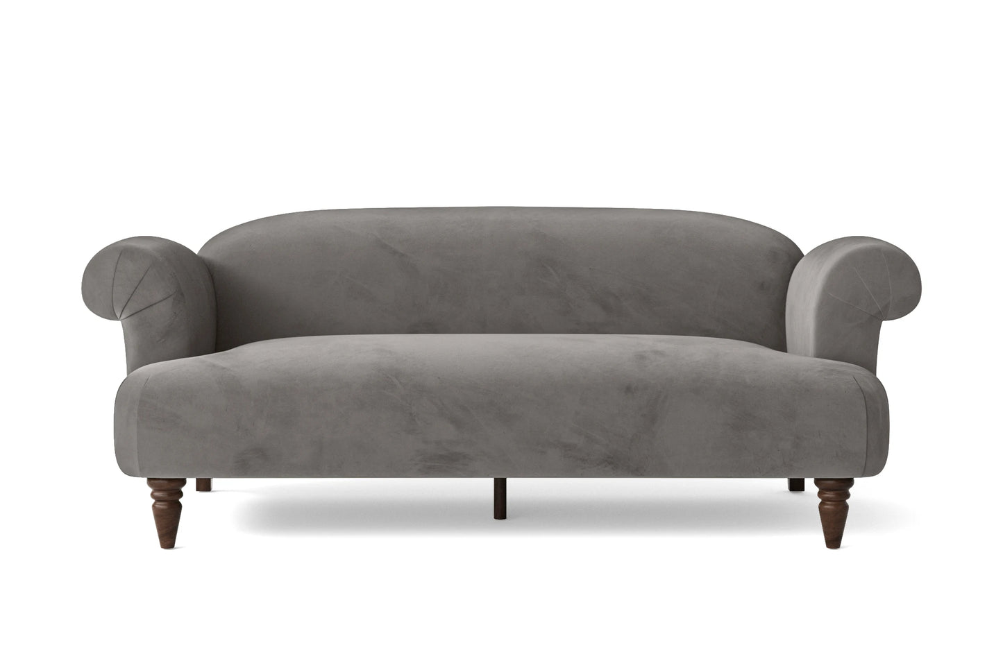 Barberton 3 Seater Sofa Grey Velvet