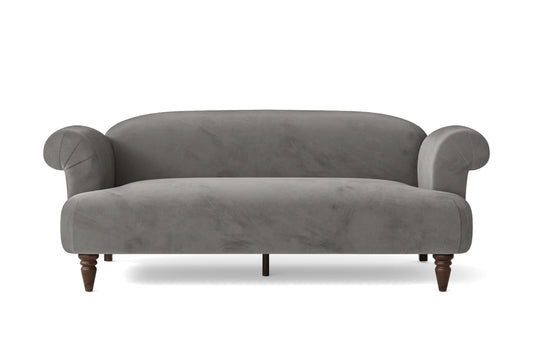 Barberton 3 Seater Sofa Grey Velvet