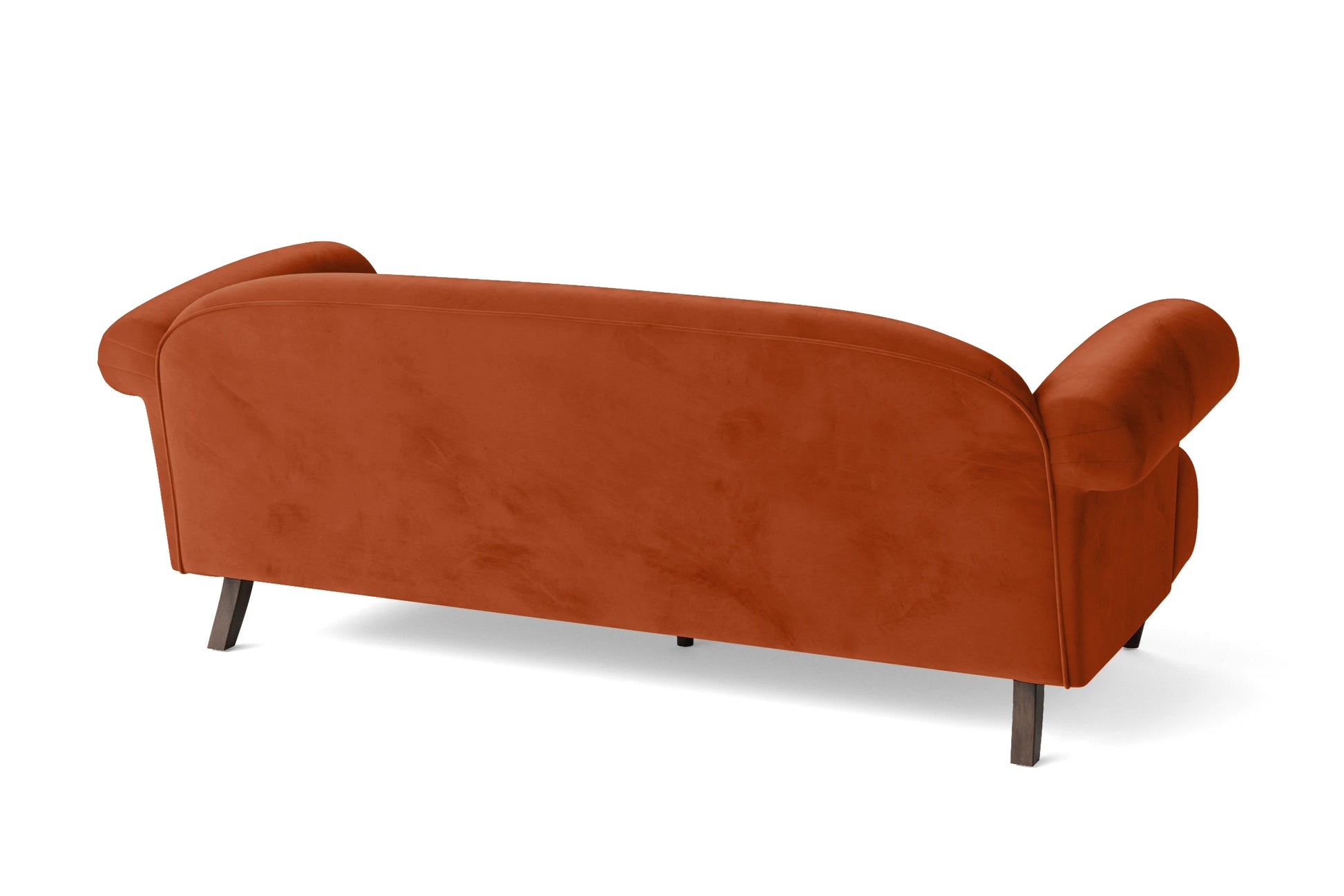 Barberton 3 Seater Sofa Orange Velvet