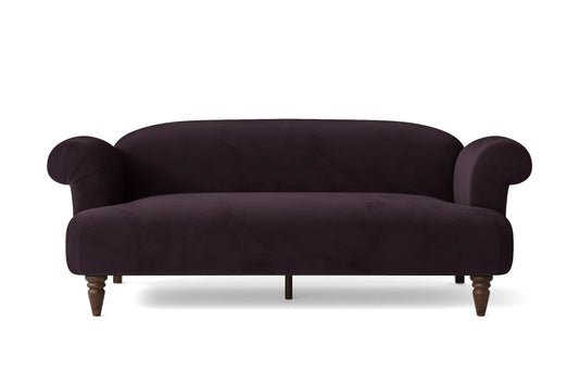 Barberton 3 Seater Sofa Purple Velvet